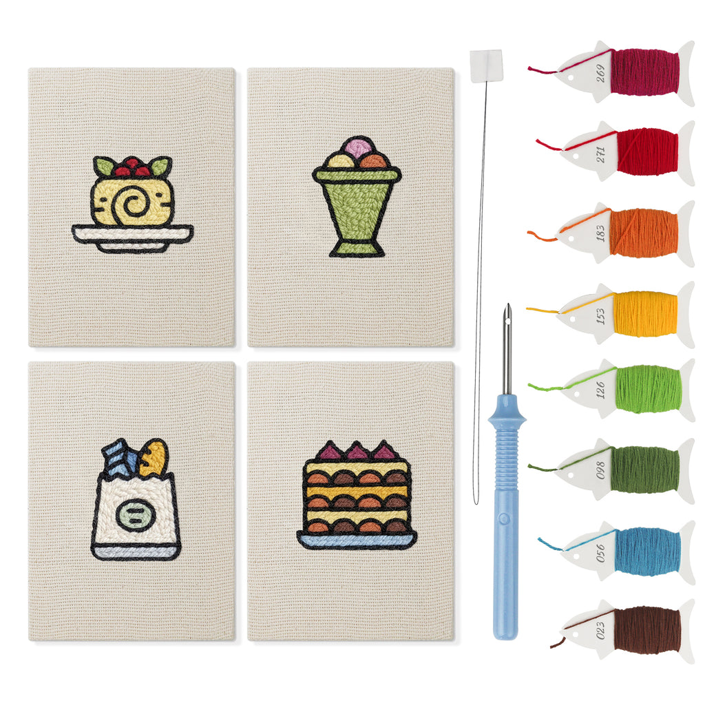 Snacks & Desserts 16 | Mini Punch Needle Kit