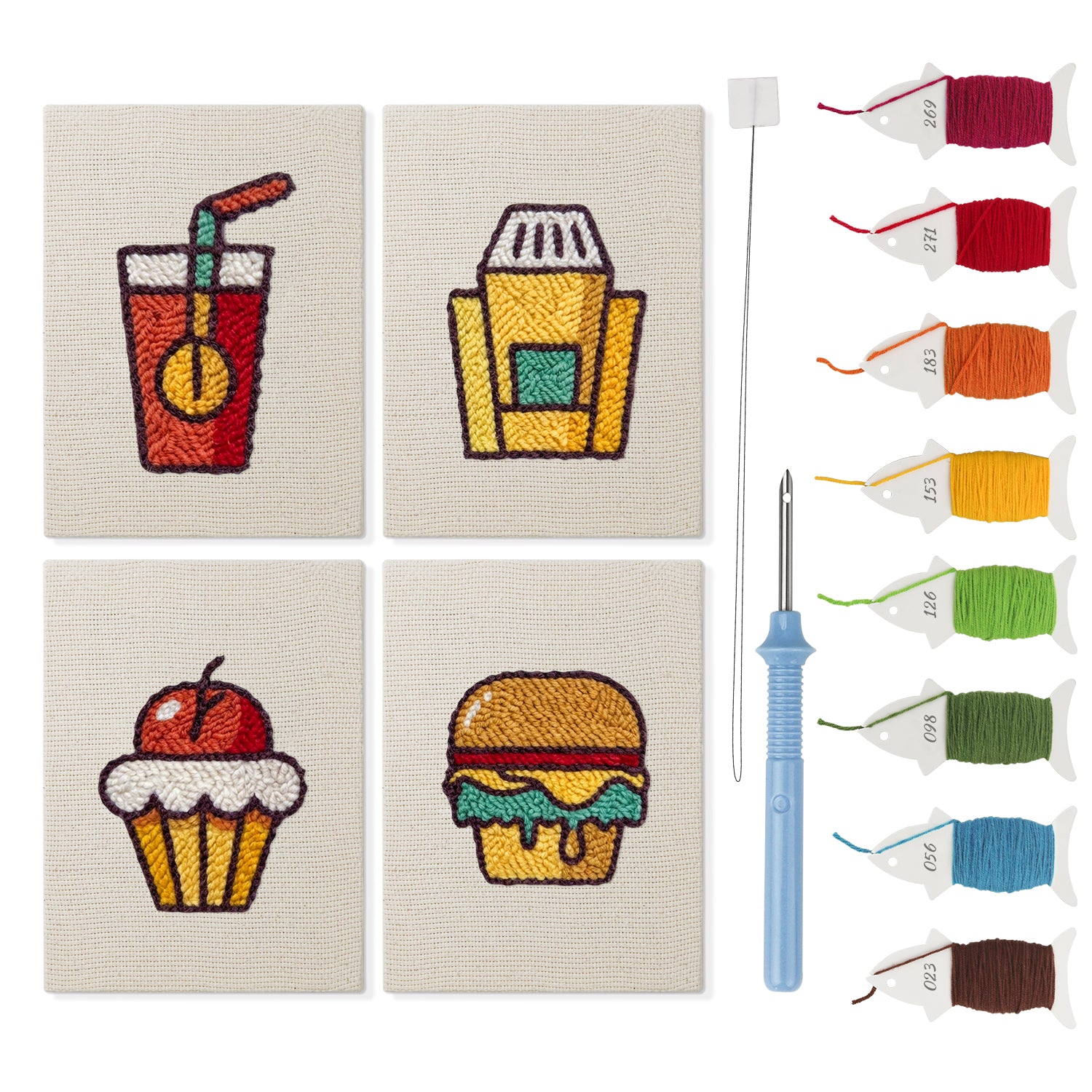 Fast Food 2 | Mini Punch Needle Kit