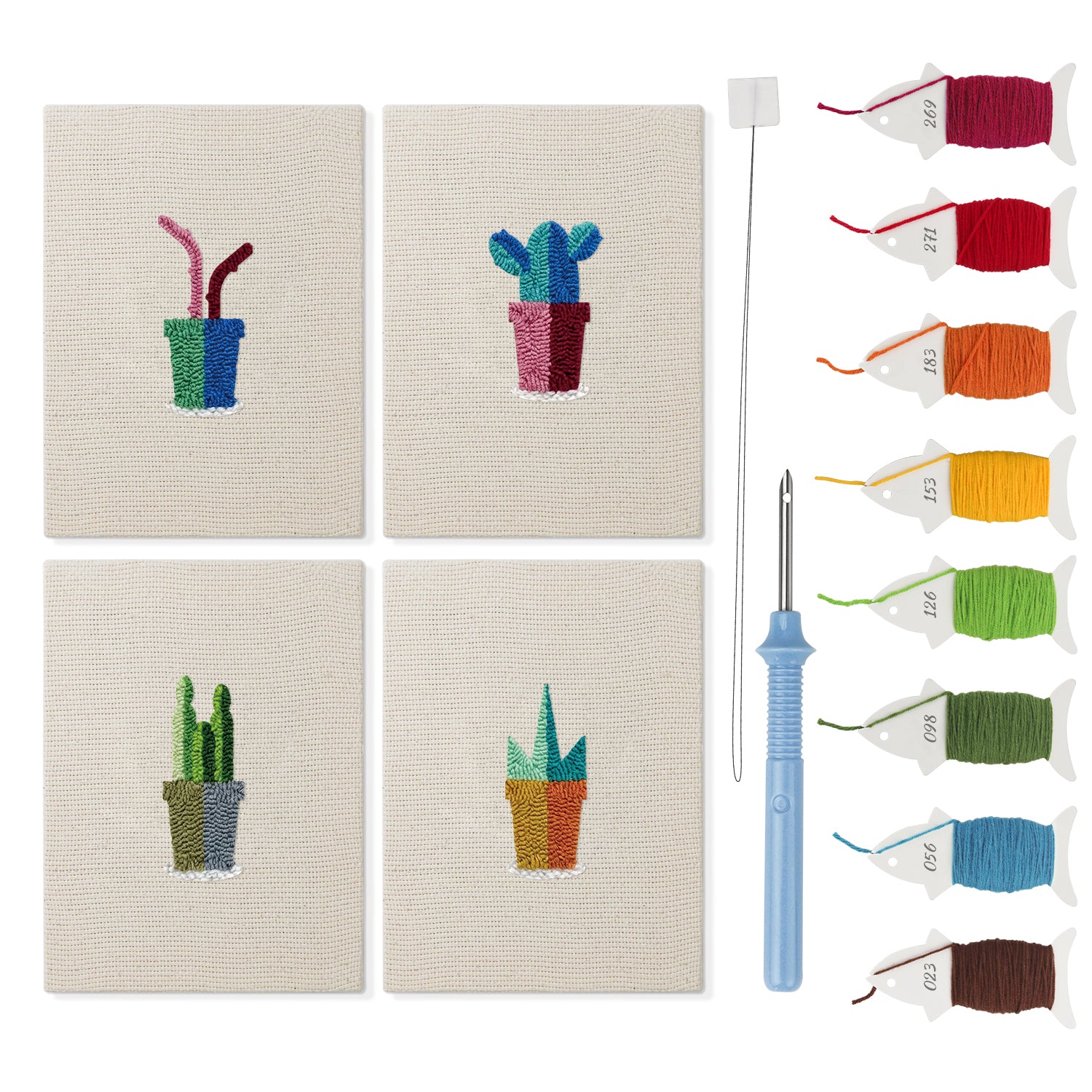 Cactus & Succulents 3 | Mini Punch Needle Kit