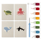 Sea Animals 4 | Mini Punch Needle Kit