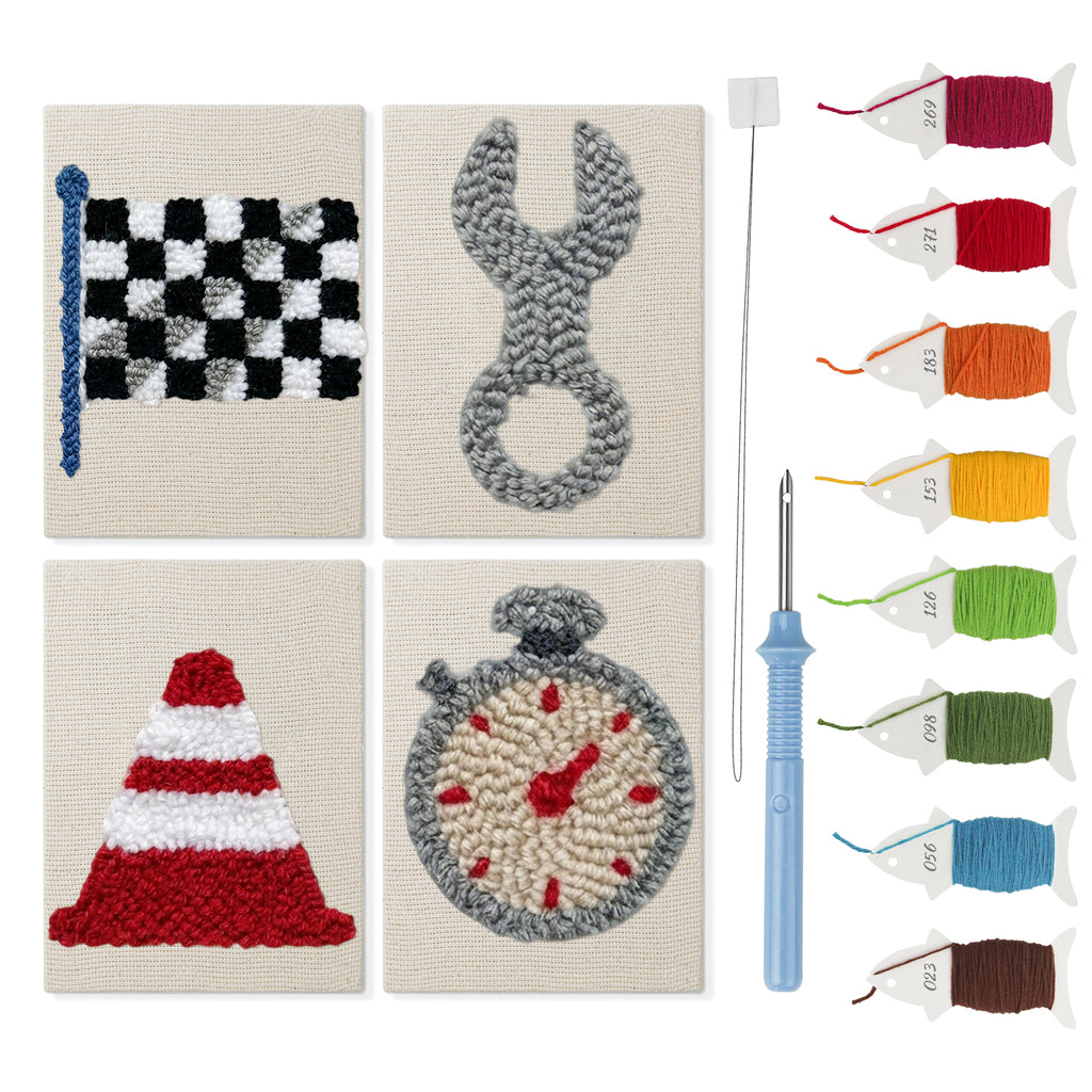 Racing & Tools 1 | Mini Punch Needle Kit