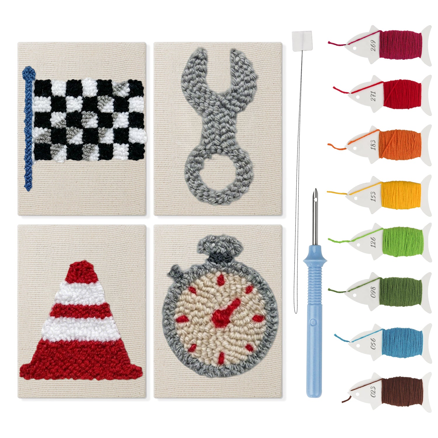 Racing & Tools 1 | Mini Punch Needle Kit