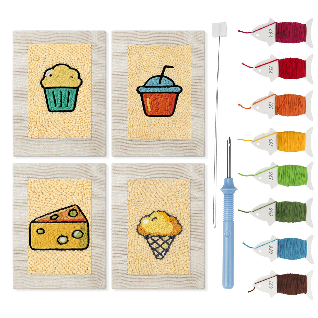 Snacks & Desserts 31 | Mini Punch Needle Kit
