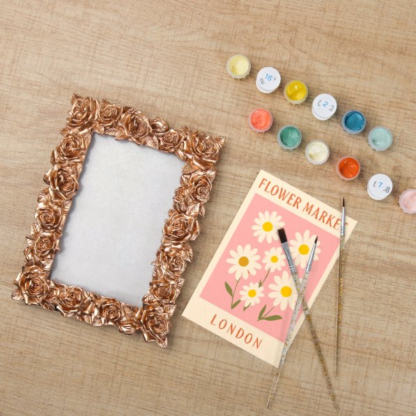 Mini Painting with Picture Frame – Flower Market London