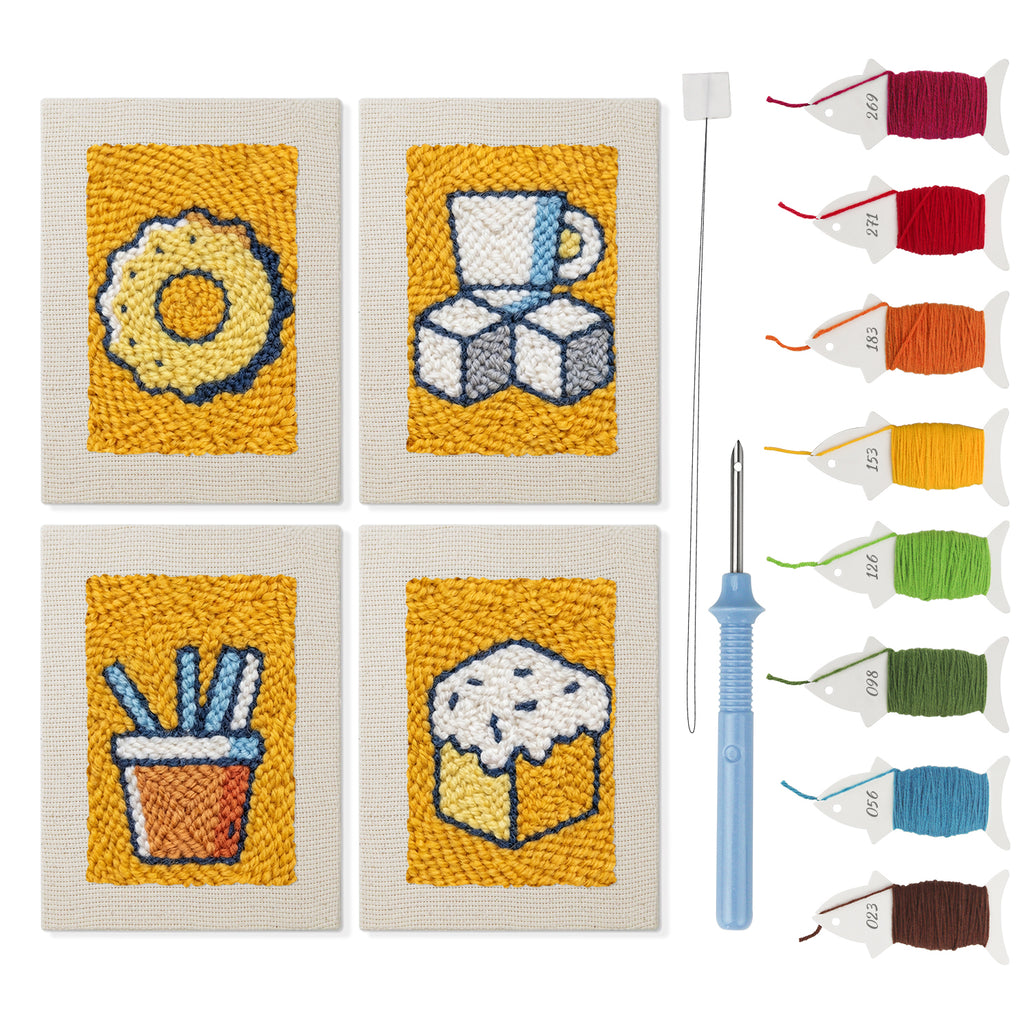Snacks & Desserts 25 | Mini Punch Needle Kit