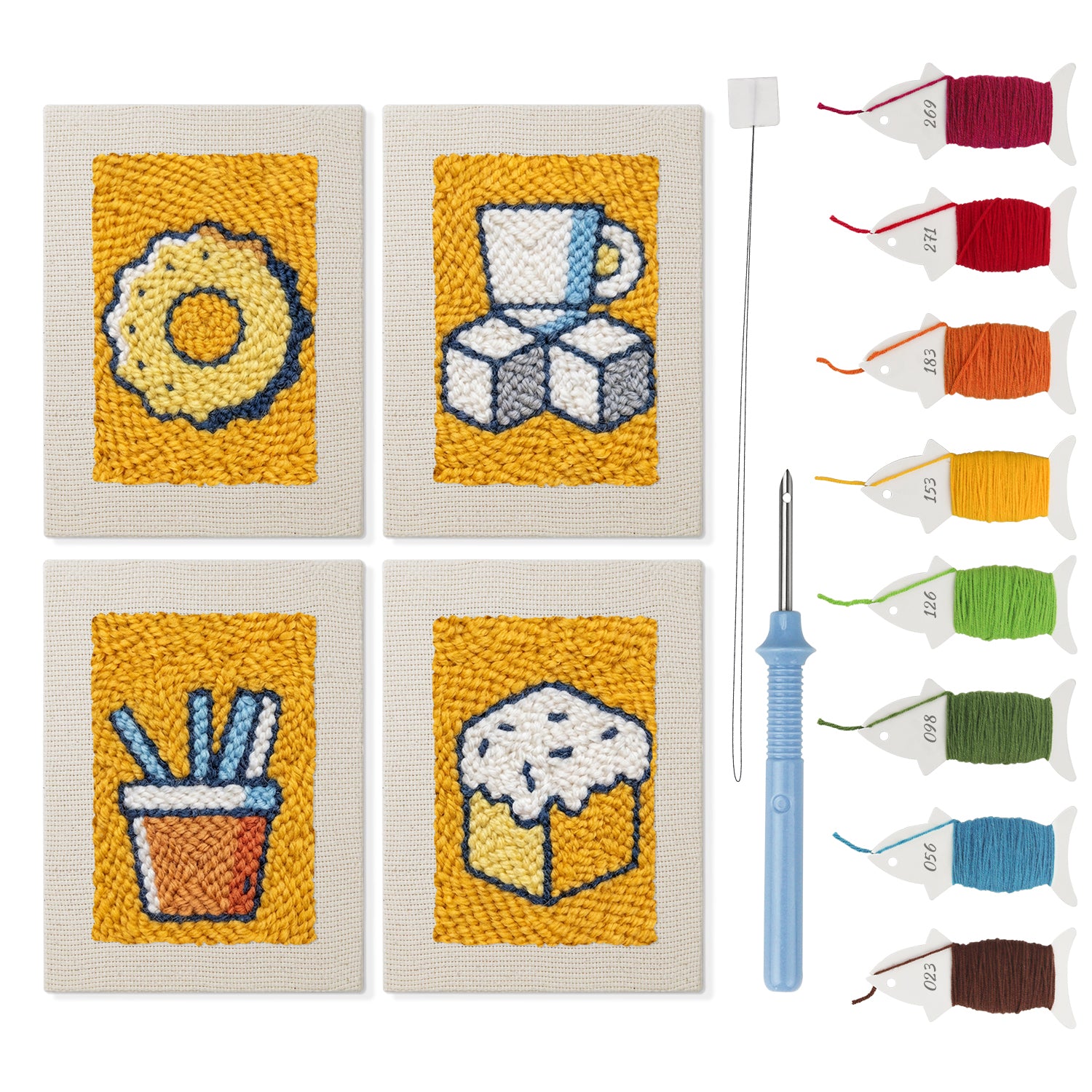 Snacks & Desserts 25 | Mini Punch Needle Kit