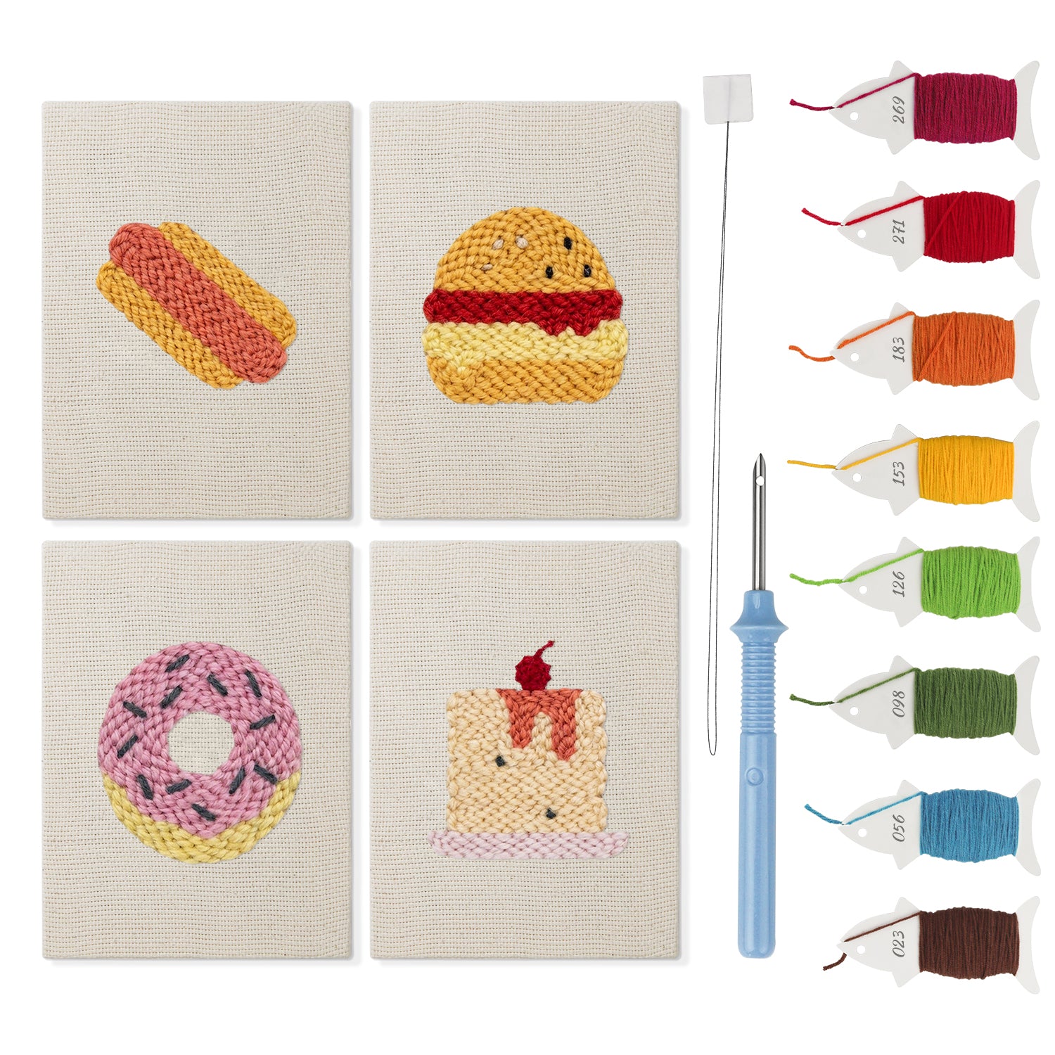 Snacks & Desserts 2 | Mini Punch Needle Kit