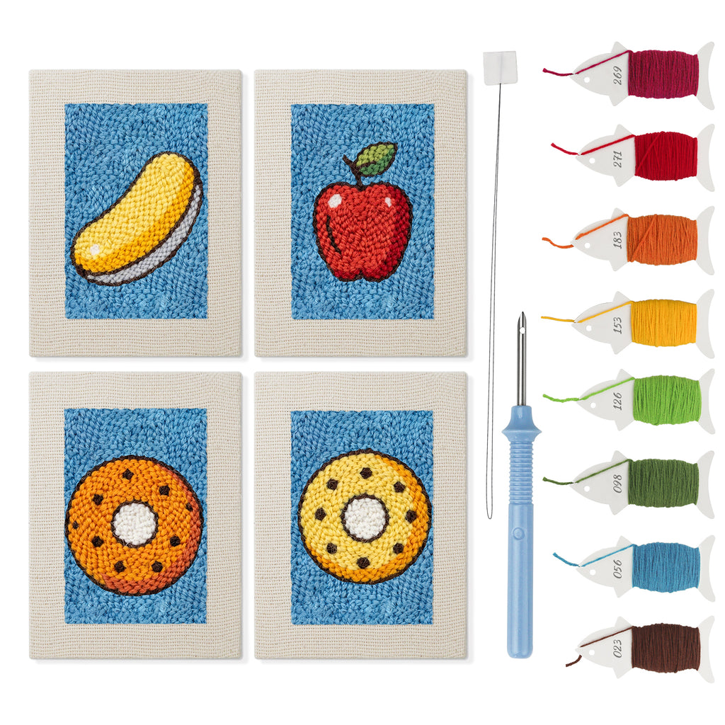 Snacks & Desserts 18 | Mini Punch Needle Kit