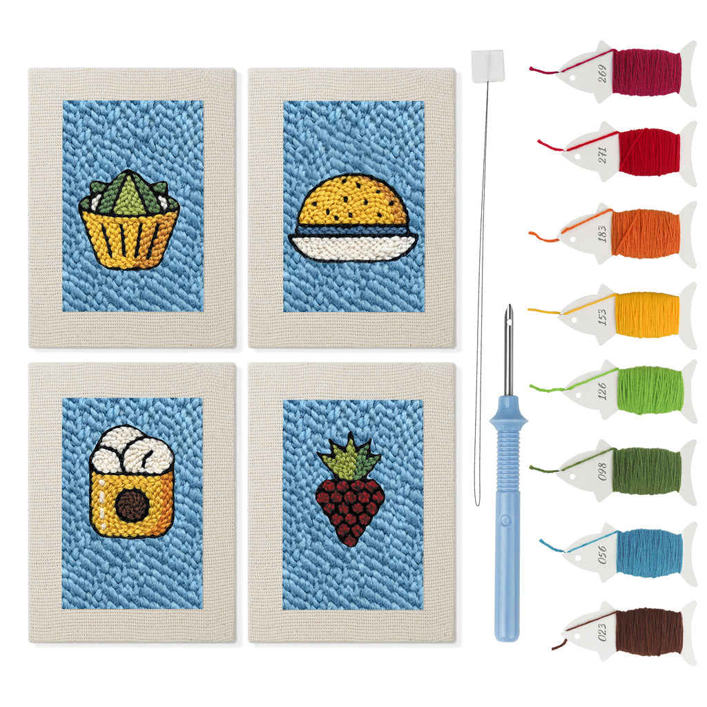 Snacks & Desserts 3 | Mini Punch Needle Kit