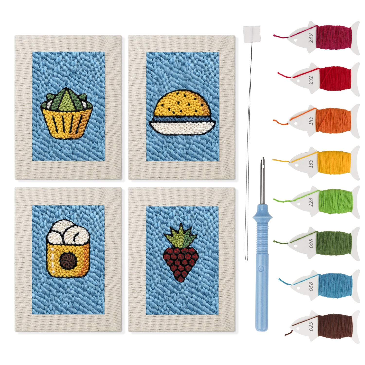 Snacks & Desserts 3 | Mini Punch Needle Kit