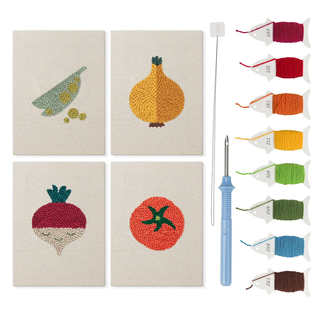 Fruits & Vegetables 24 | Mini Punch Needle Kit