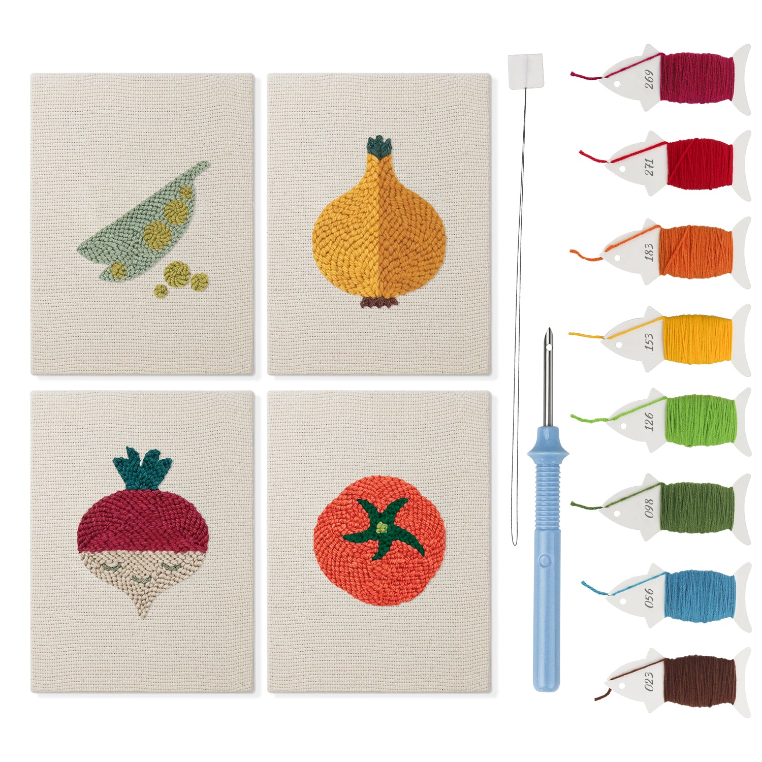 Fruits & Vegetables 24 | Mini Punch Needle Kit