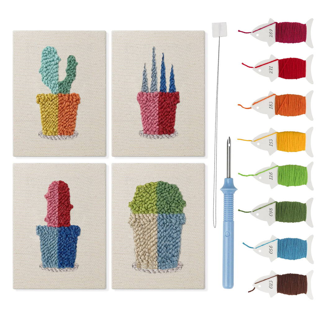 Potted Plants 2 | Mini Punch Needle Kit