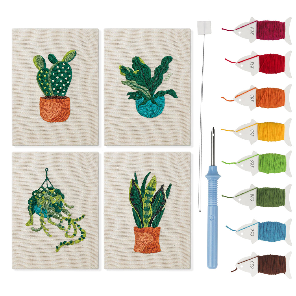 Potted Plants 16 | Mini Punch Needle Kit