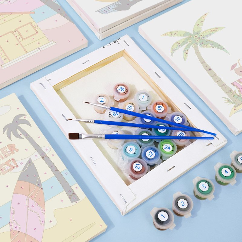 6 Mini Paintings - Summer Set