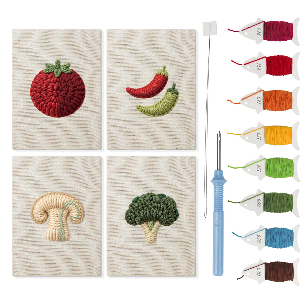 Fruits & Vegetables 29 | Mini Punch Needle Kit