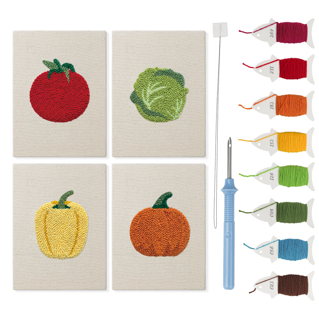 Fruits & Vegetables 2 | Mini Punch Needle Kit