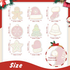 8 Christmas hangers - Christmas cookies set