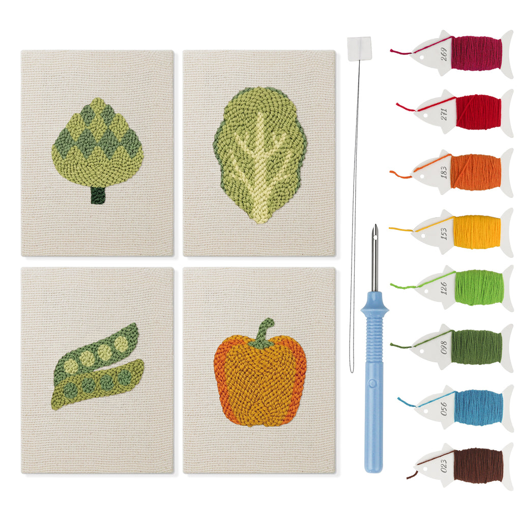 Fruits & Vegetables 28 | Mini Punch Needle Kit