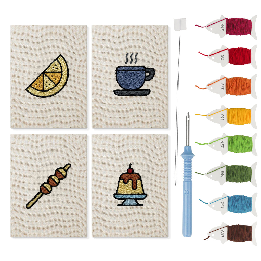 Snacks & Desserts 15 | Mini Punch Needle Kit