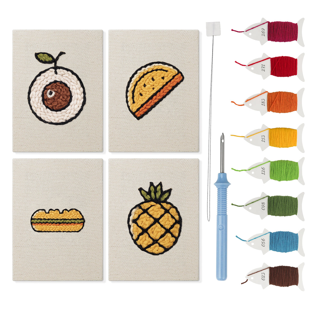 Fruits & Vegetables 3 | Mini Punch Needle Kit