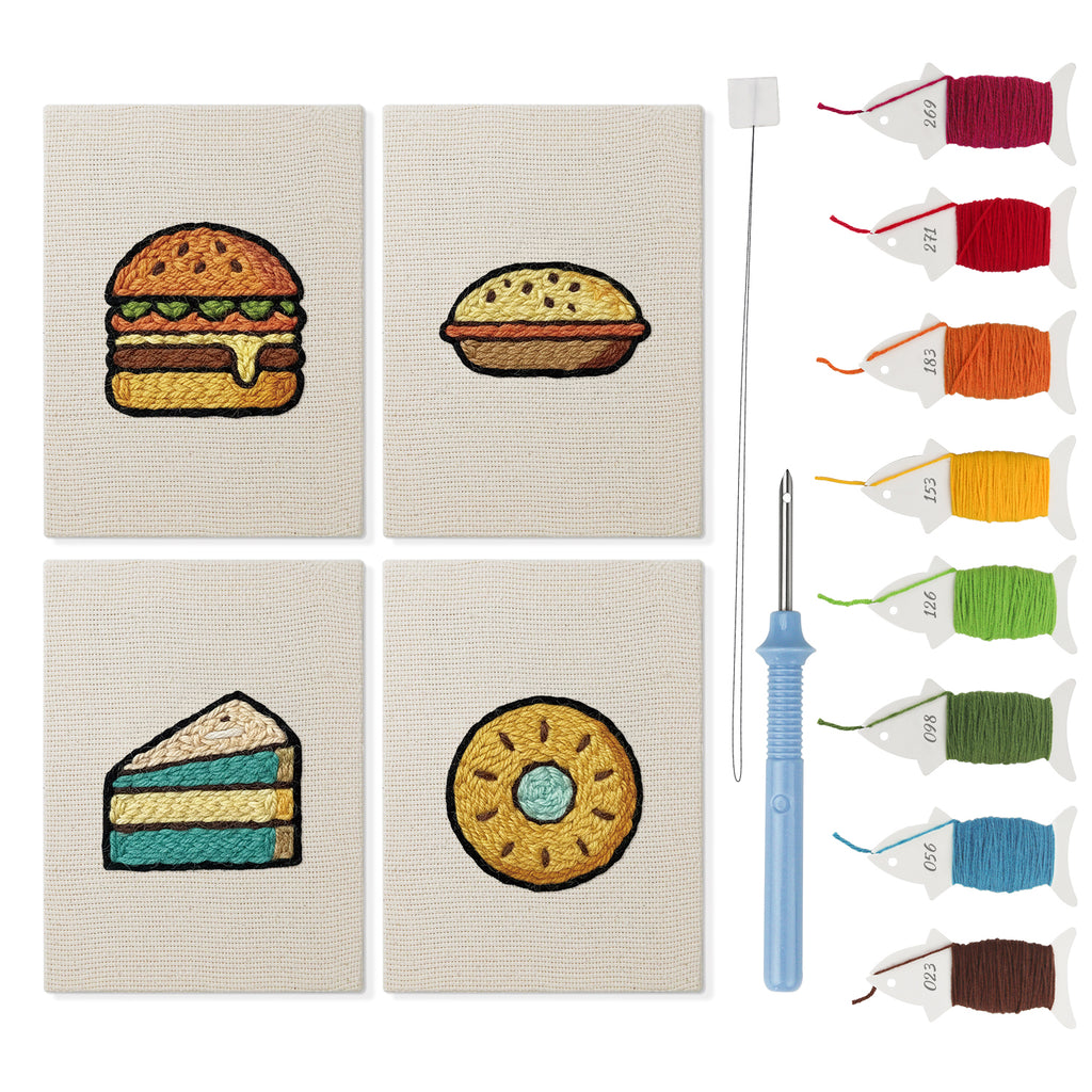 Snacks & Desserts 8 | Mini Punch Needle Kit