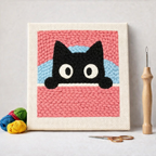 Punch Needle – Curious Cat