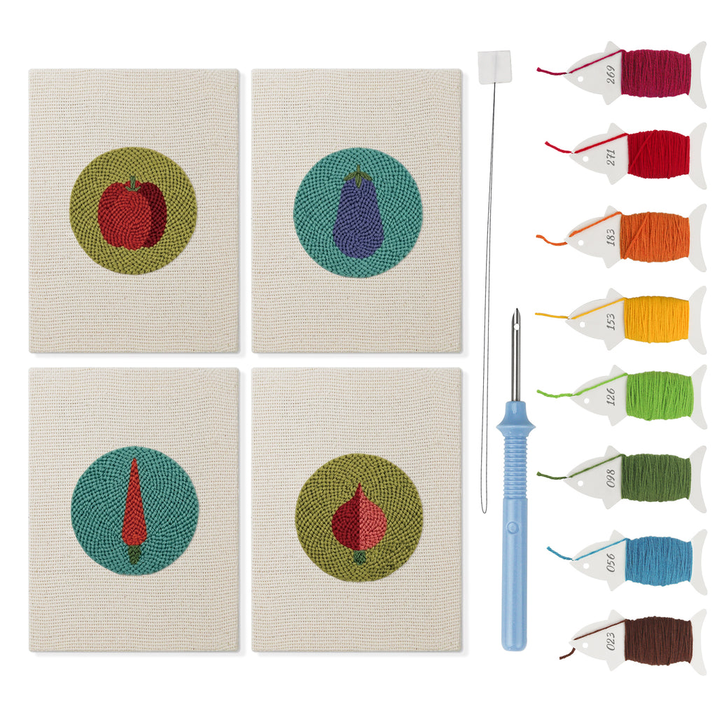 Fruits & Vegetables 30 | Mini Punch Needle Kit