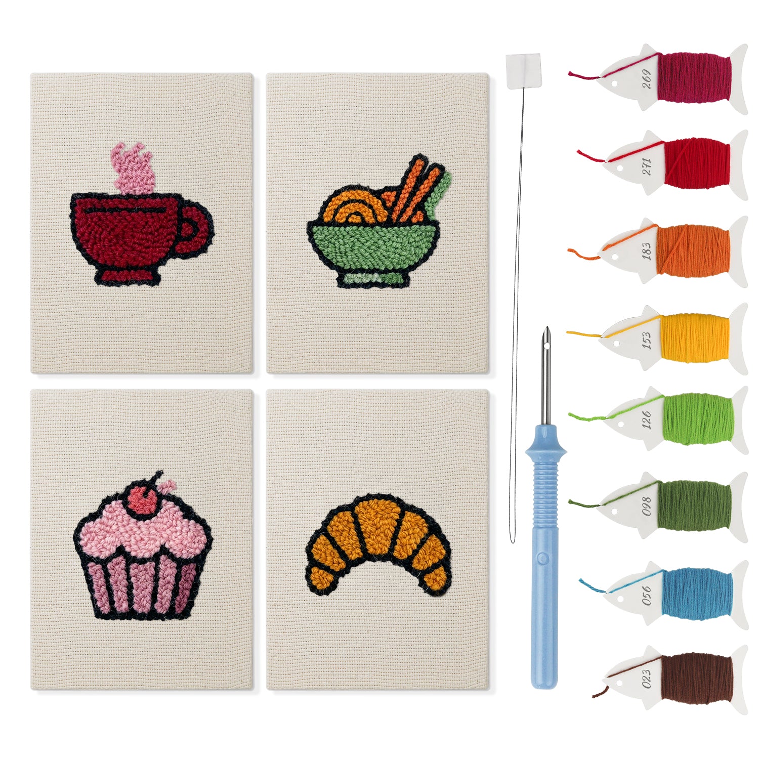 Snacks & Desserts 19 | Mini Punch Needle Kit