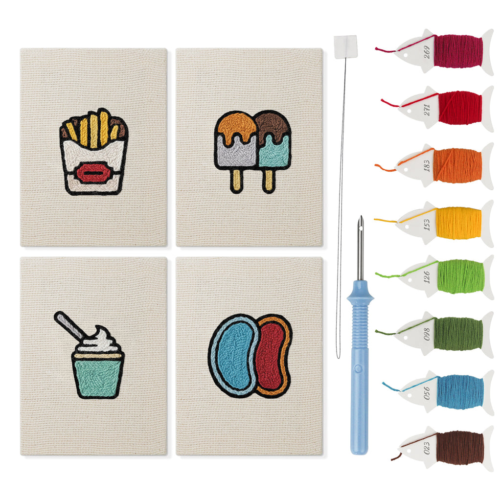 Fast Food 8 | Mini Punch Needle Kit