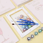 6 Mini Paintings - Pink Cocktail Set
