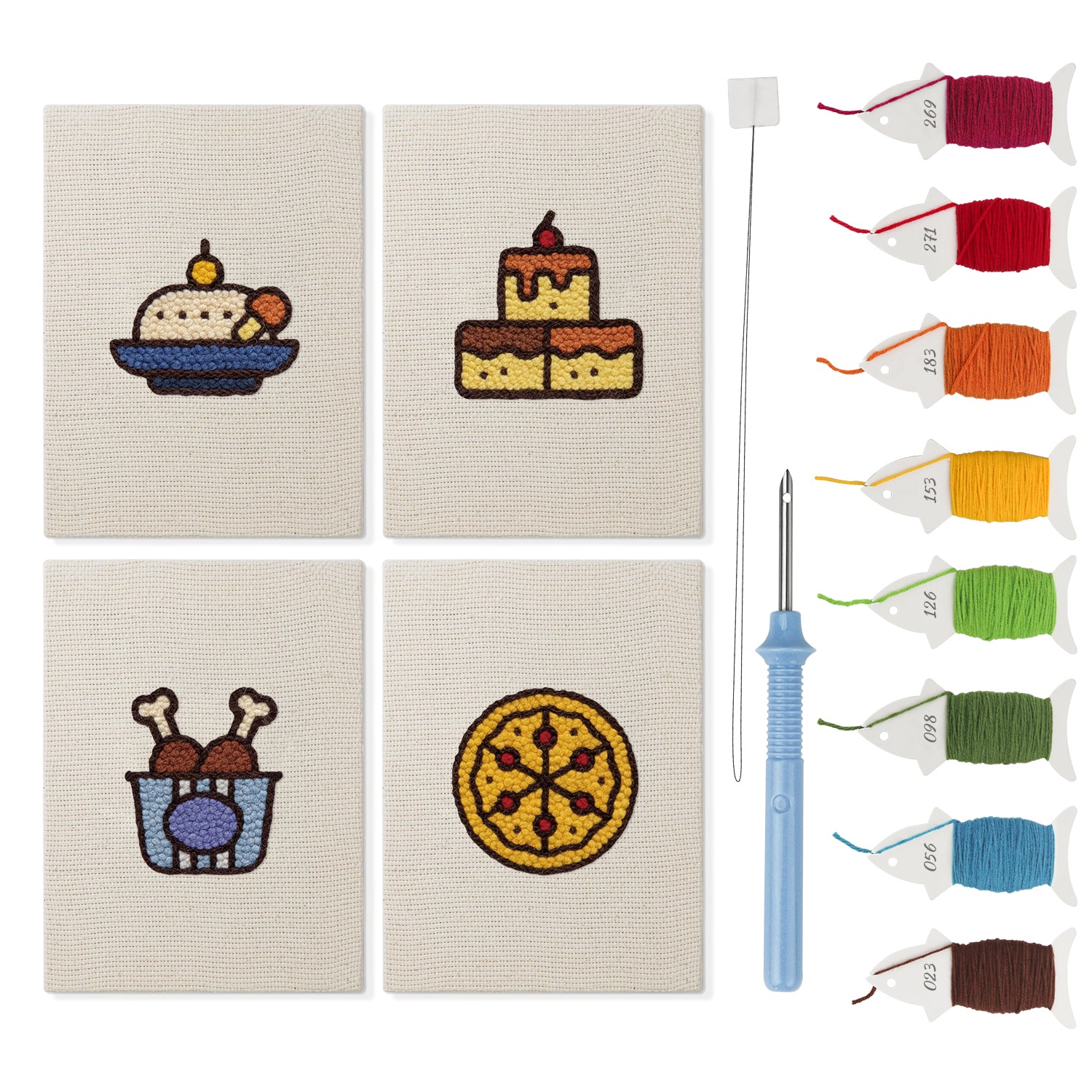 Fast Food 10 | Mini Punch Needle Kit