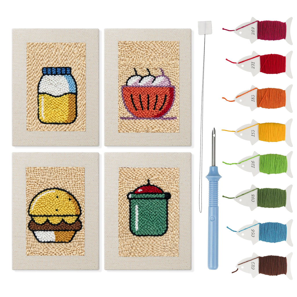 Fast Food 1 | Mini Punch Needle Kit