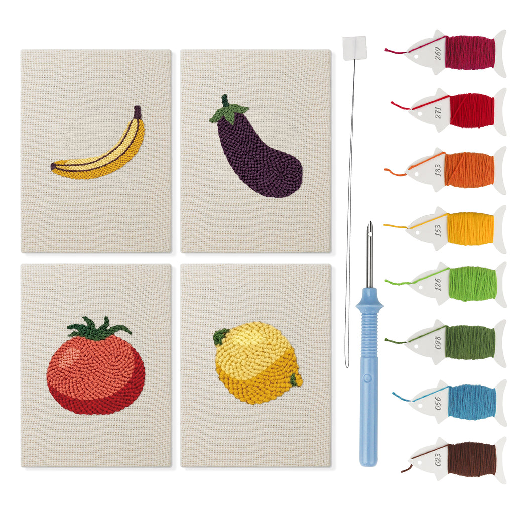 Fruits & Vegetables 25 | Mini Punch Needle Kit