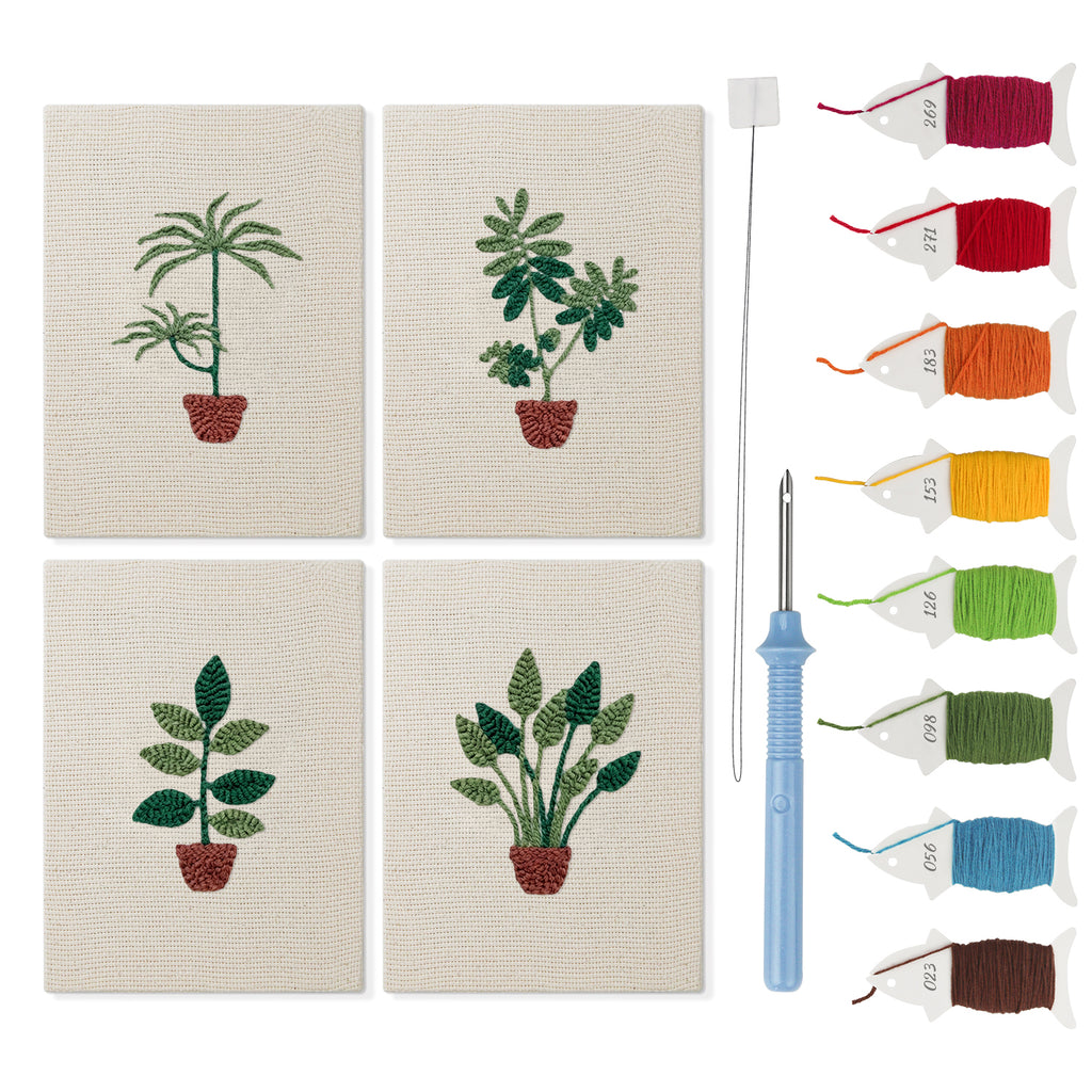 Potted Plants 15 | Mini Punch Needle Kit