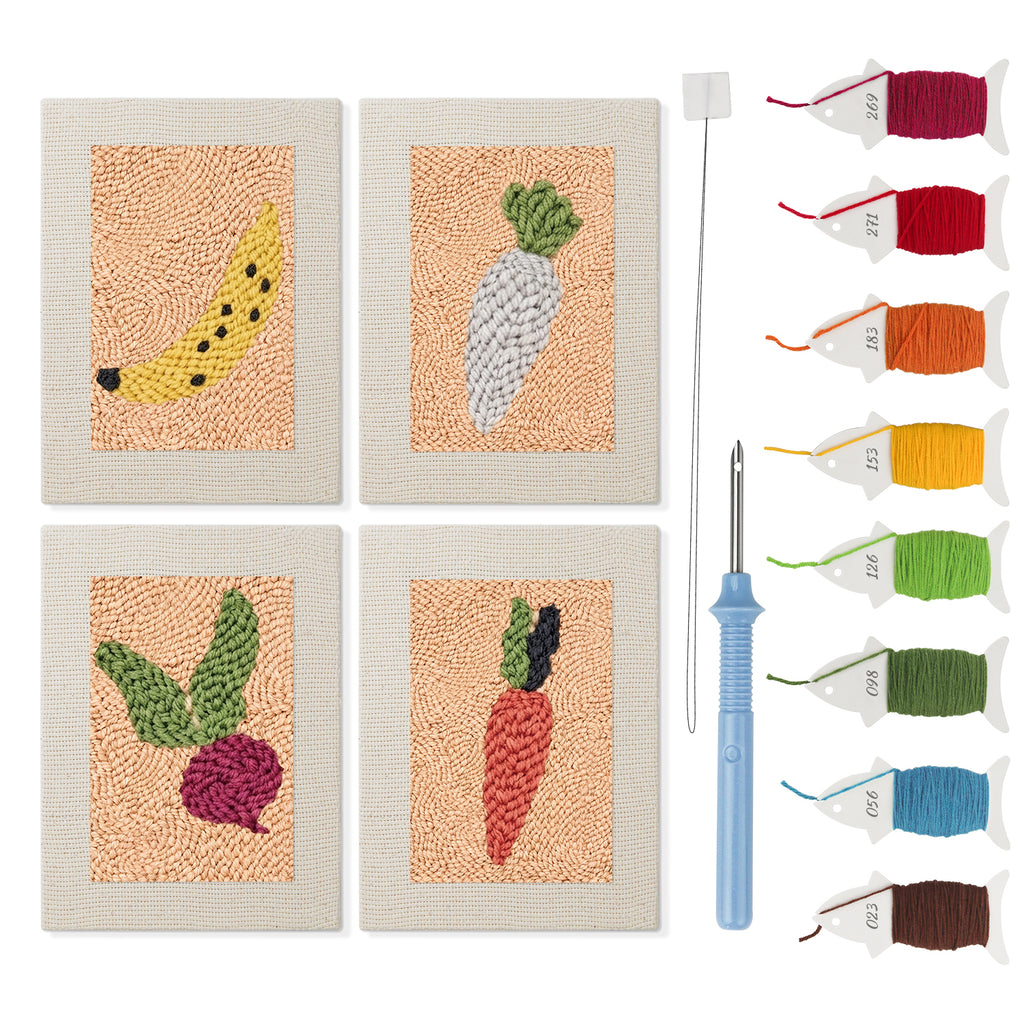 Fruits & Vegetables 20 | Mini Punch Needle Kit