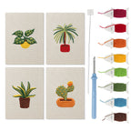 Potted Plants 4 | Mini Punch Needle Kit