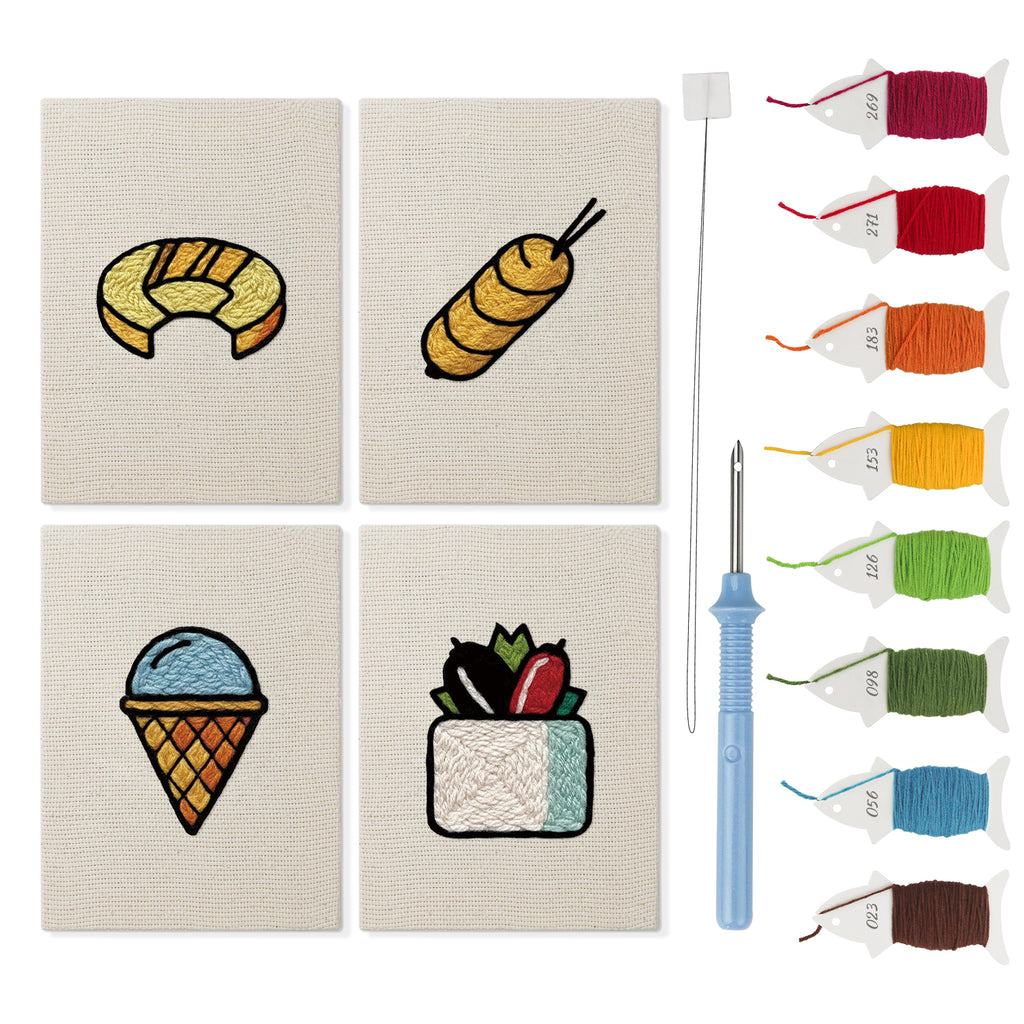 Snacks & Desserts 7 | Mini Punch Needle Kit