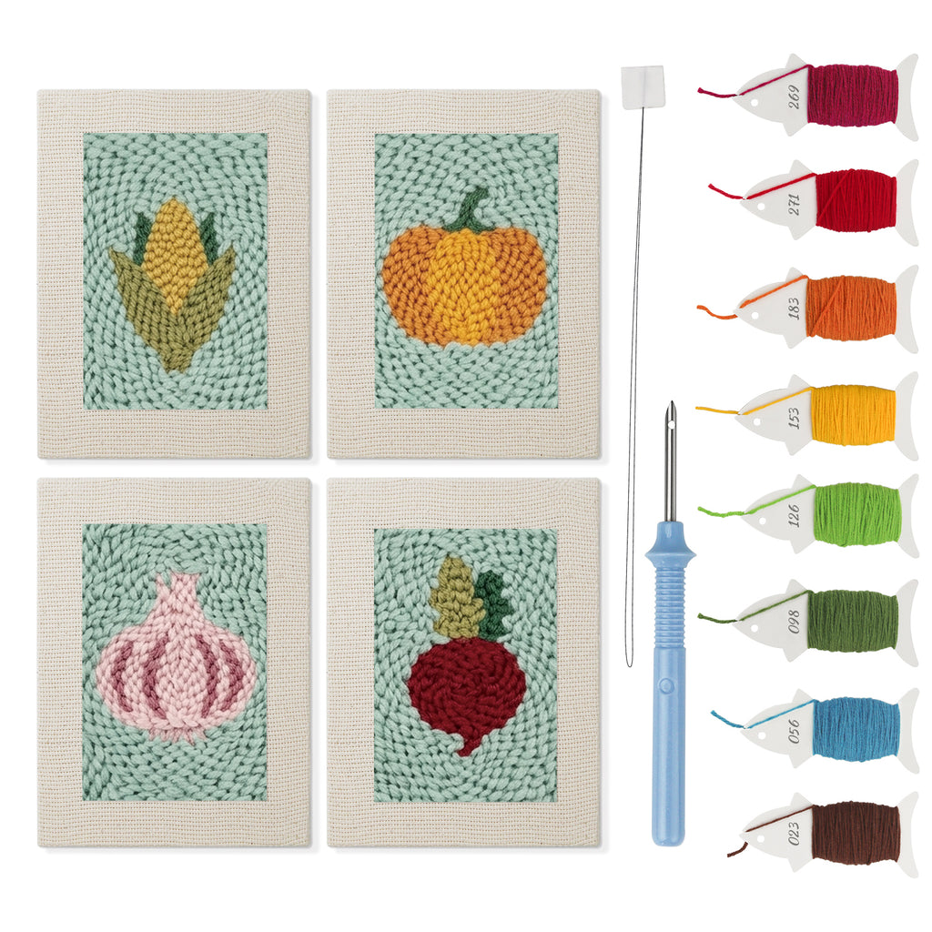 Fruits & Vegetables 37 | Mini Punch Needle Kit