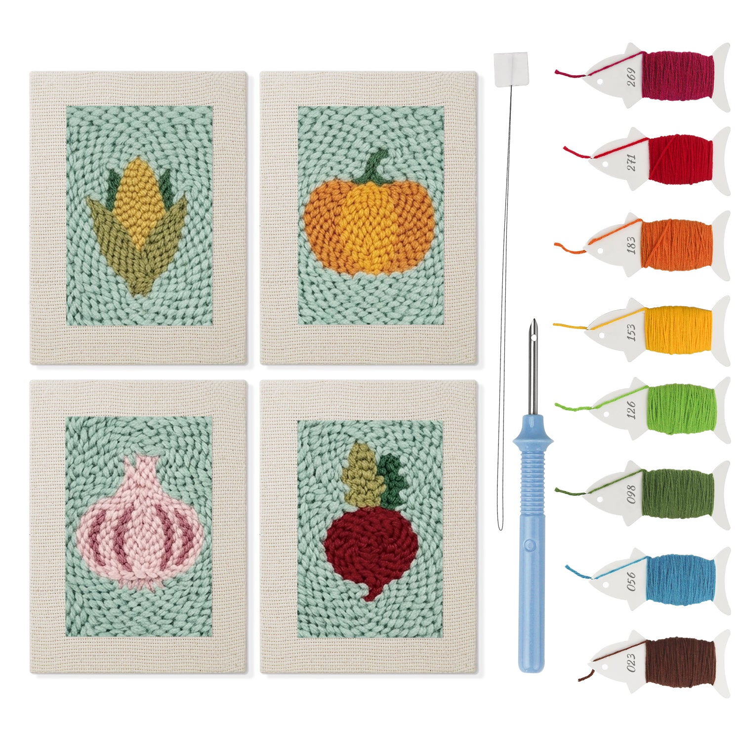 Fruits & Vegetables 37 | Mini Punch Needle Kit