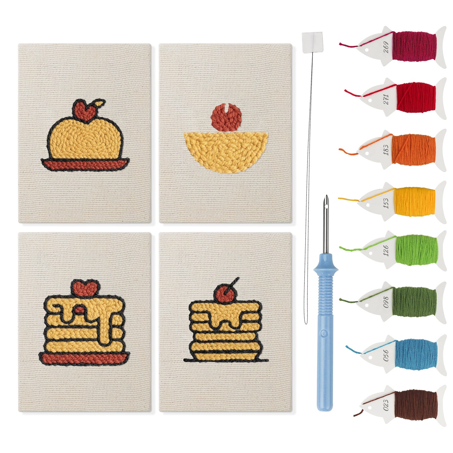 Snacks & Desserts 6 | Mini Punch Needle Kit