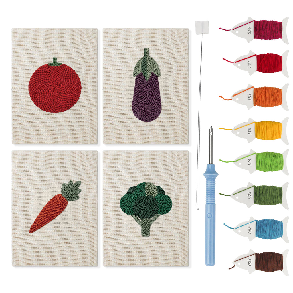 Fruits & Vegetables 38 | Mini Punch Needle Kit