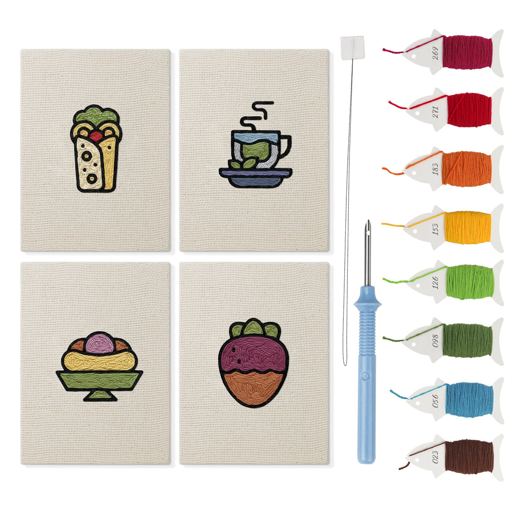 Snacks & Desserts 14 | Mini Punch Needle Kit