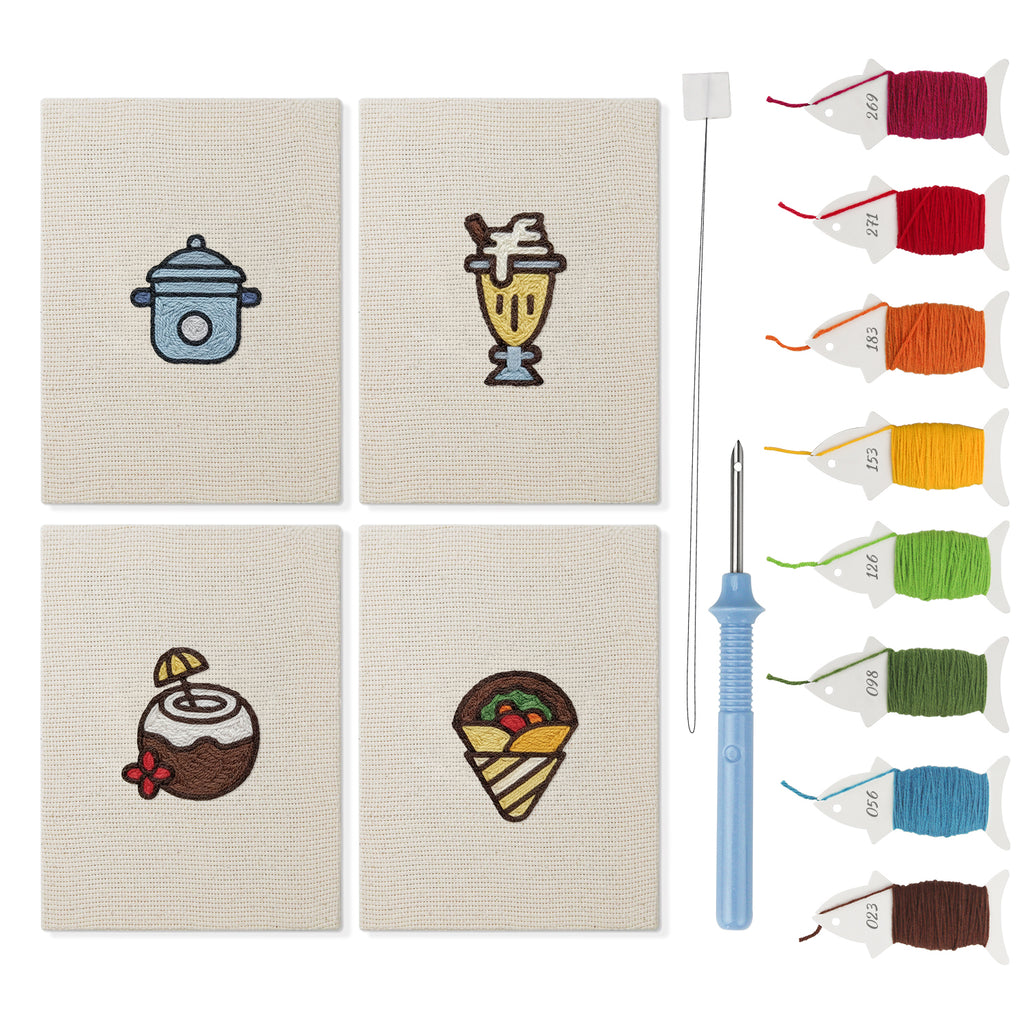 Snacks & Desserts 12 | Mini Punch Needle Kit