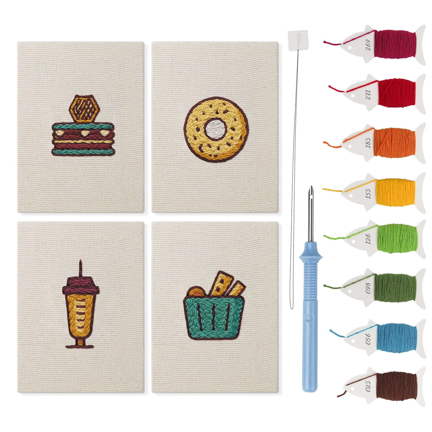 Snacks & Desserts 10 | Mini Punch Needle Kit