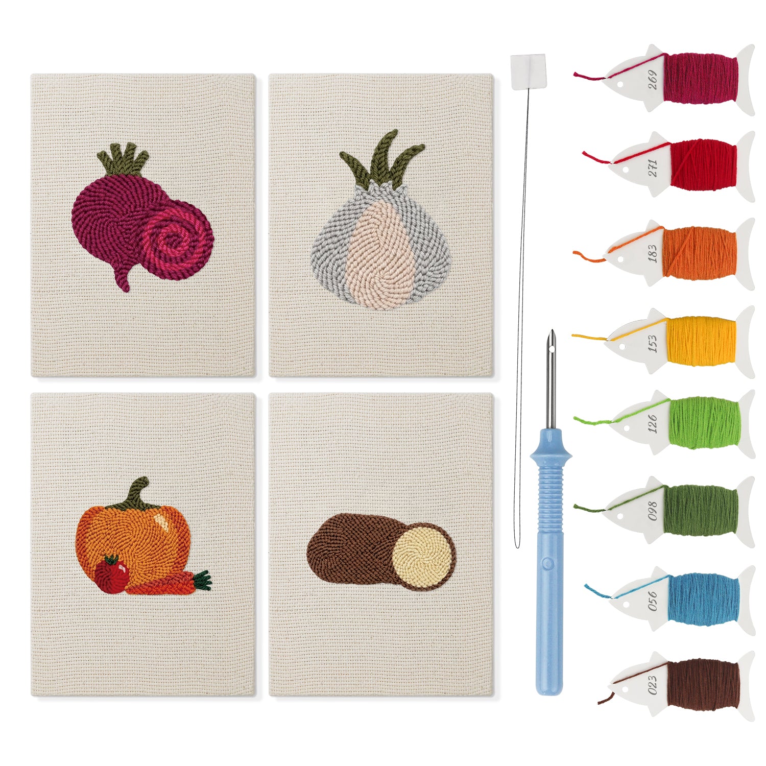 Fruits & Vegetables 23 | Mini Punch Needle Kit