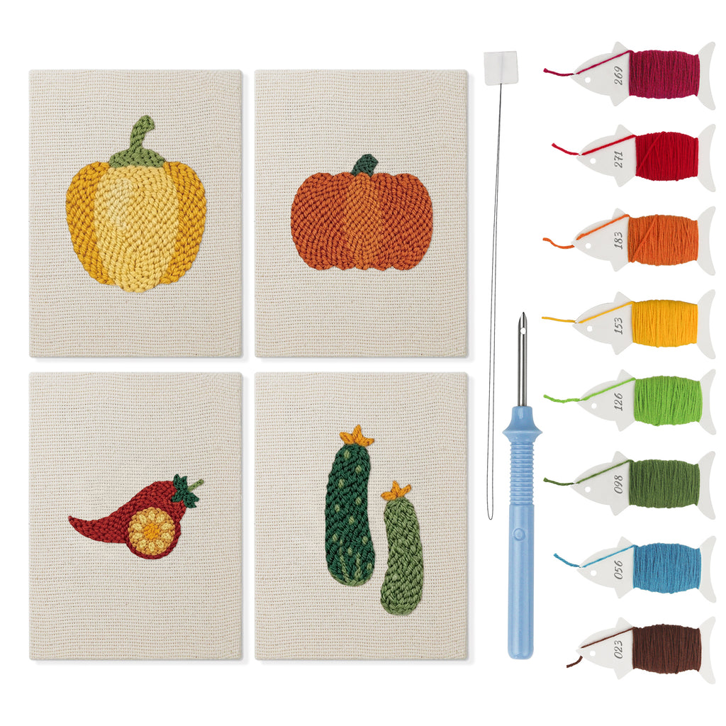 Fruits & Vegetables 22 | Mini Punch Needle Kit