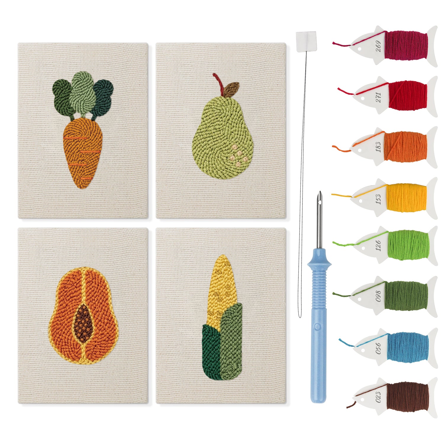 Fruits & Vegetables 31 | Mini Punch Needle Kit