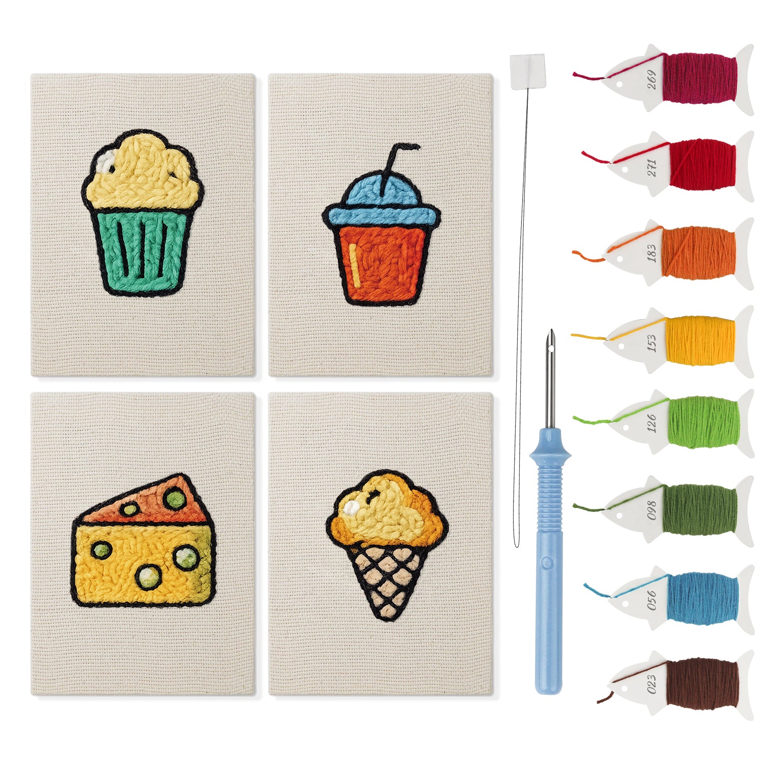 Snacks & Desserts 30 | Mini Punch Needle Kit