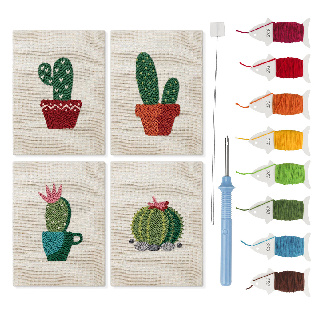 Cactus & Succulents 9 | Mini Punch Needle Kit